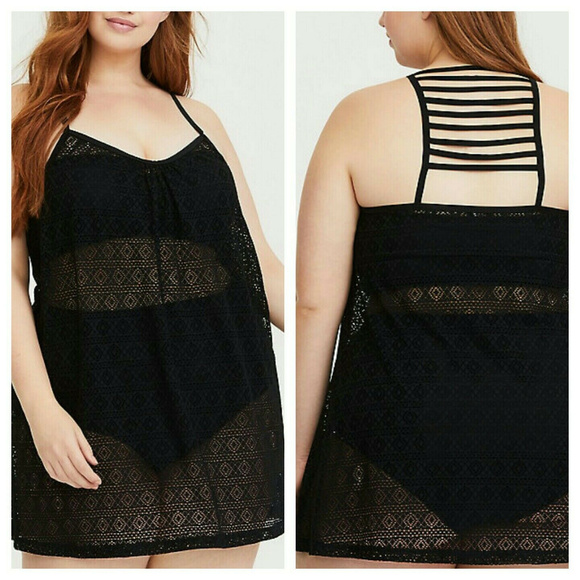 torrid Other - Torrid Swim Cover-Up Dress Black 3X